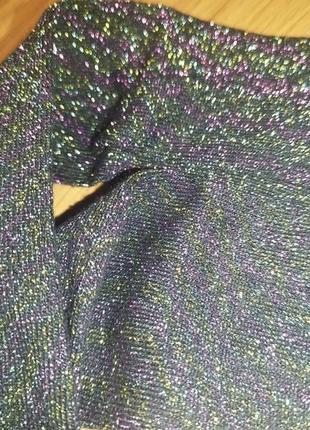 Колготы блестящие люрекс 9-13 лет