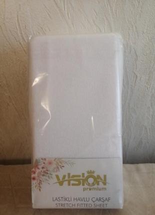 Махровая простынь на резинке 230*250,в наличии расцветки