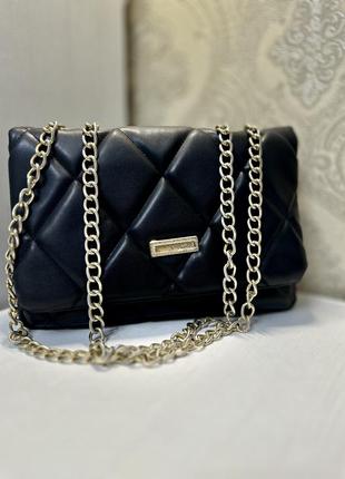 Сумка стеганая черная