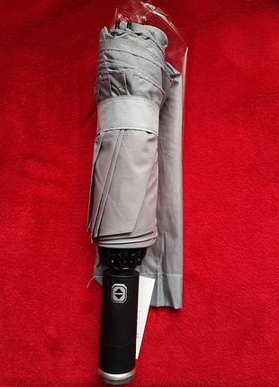 Зонт автоматический xiaomi реверсивный с фонариком, зонт прозрачный