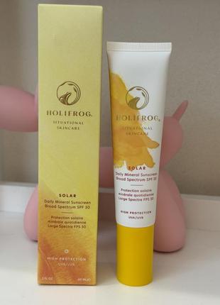 Ежедневный минеральный солнцезащитный крем holifrog solar day mineral sunscreen broad spectrum spf 30
