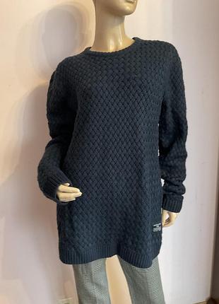 Мужской теплый фактурный свитер с шерстью/ xl/ brend jack &amp; jones