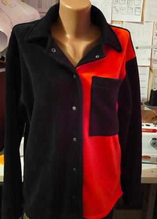 Рубашка флисовая. наличие и замеры в описании