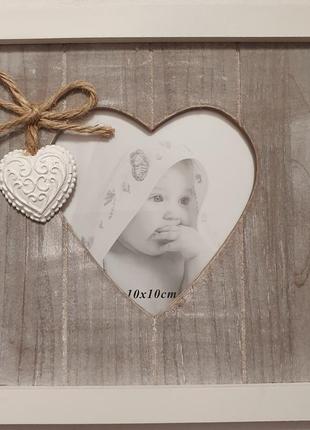 Деревянная фоторамка рамка на фото деревянная.фоторамка красивая стильная сердечко белая настенные настои