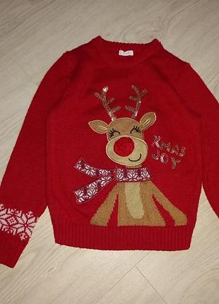 Светр кофта новорічна