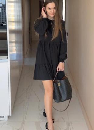 Легка сукня вільного крою з зав'язками 🥰 плаття, платье в силует,