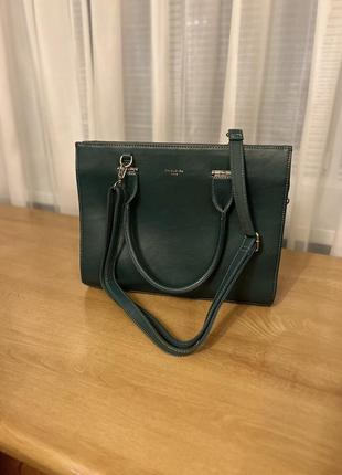 David jones сумка зеленого цвета из экокожи