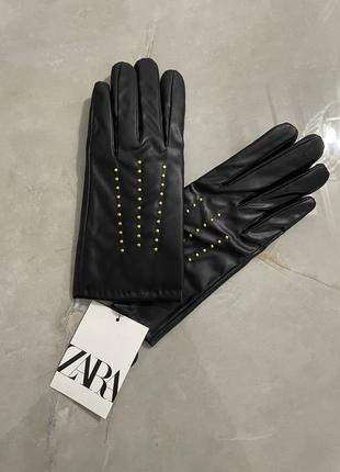 Перчатки zara жіночі рукавички