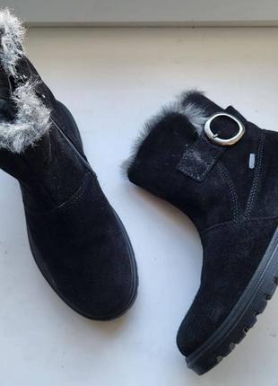 Кожаные зимние на меху и мембране gore tex super fit