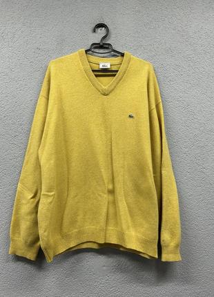 Кофта свитер шерстяной lacoste 7 xl мужской