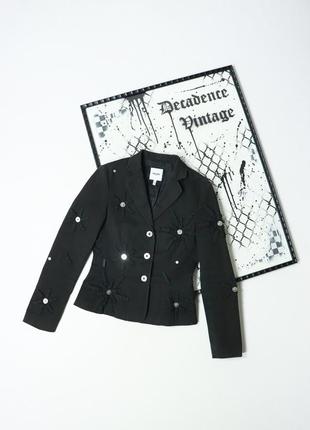 Женский винтажный пиджак / блейзер moschino jeans. american vintage y2k avant-garde givenchy luxury gucci dior yves saint versace