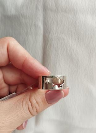Перстень срібний