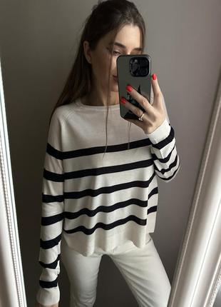 Женская кофточка zara в полоску