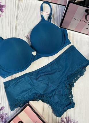 Комплект білизни victoria’s secret оригінал  розмір 34б+с подвійний пуш ап