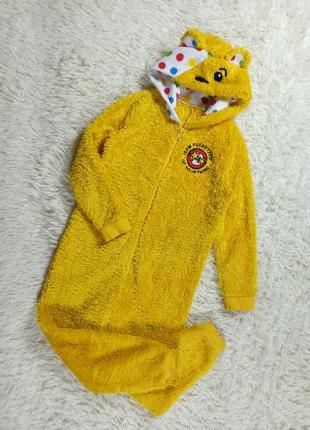 Пушистая тёплая пижама кигуруми мишка)