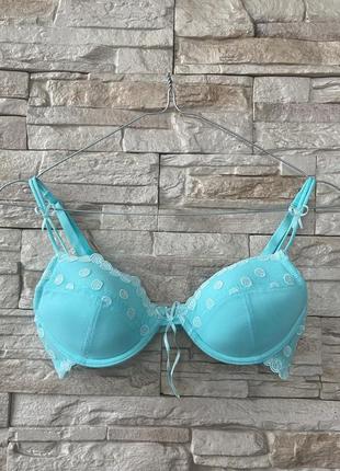 Лиф new look со вставками 75a бирюзовый