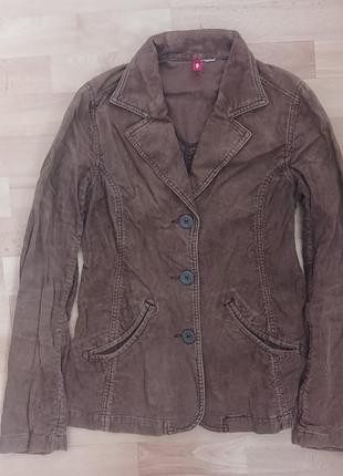 Вельветовый пиджак приталенный divided s