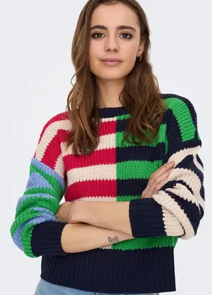 ❤️ стильная оверсайз кофточка в полоску от only