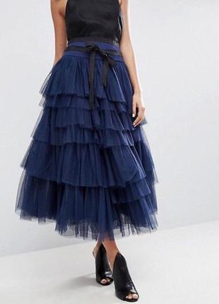 Распродажа юбка asos пачка ярусная из тюля
