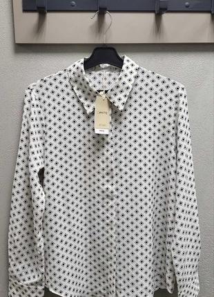 Рубашка блузка с принтом mango - s, m, l 10