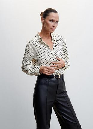Рубашка блузка с принтом mango - s, m, l 2