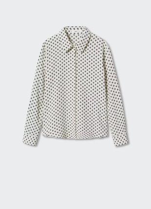 Рубашка блузка с принтом mango - s, m, l 6