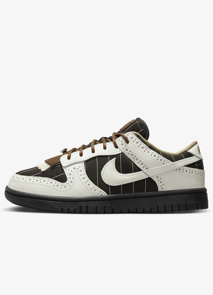 Кросівки nike dunk low lx brogue pinstripe jordan force оригінал! (fv3642-010)