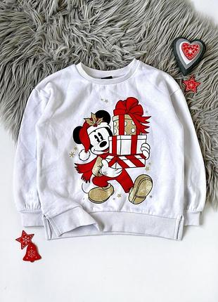 Кофта, свитшот новогодний disney at primark 7-8 лет