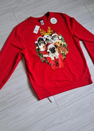 Новогодний свитшот с подсветкой, новый.