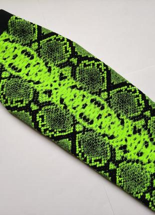 Юбка миди со змеиным принтом