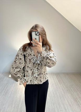 Бавовняна сорочка рубашка блуза zara