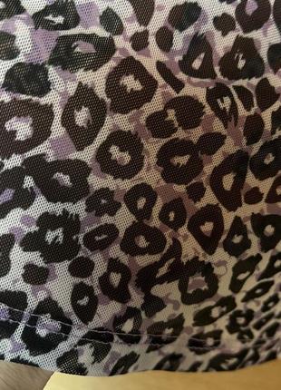 Леопардовий гольф водолазка сітка2 фото