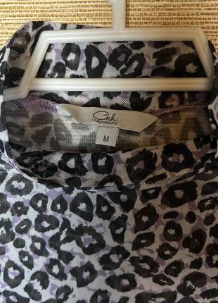 Леопардовий гольф водолазка сітка3 фото