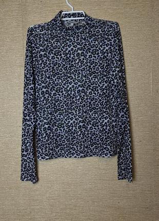 Леопардовий гольф водолазка сітка4 фото