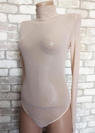Бежеве голе боді сіточка сітка від missguided