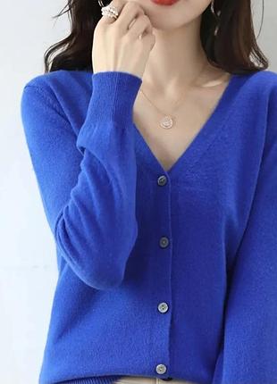 Новый кашемировый кардиган на пуговицах caroll cashmere люкс