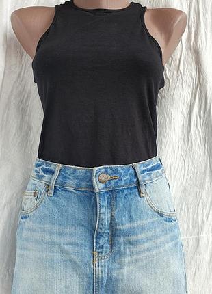 Джинсовая мини юбка юбка короткая мини юбка