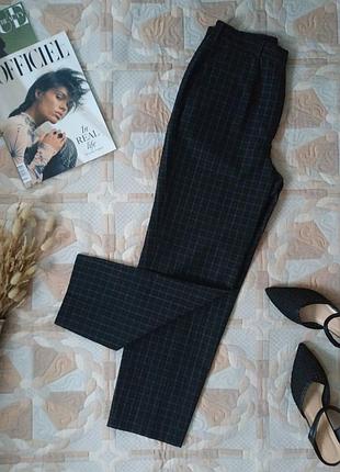 Брюки женские в клетку, 44% шерсть, toni dress classic