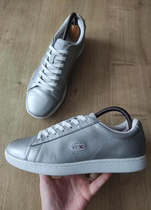 Стильные женские кеды lacoste, оригинал, р.38.2 фото