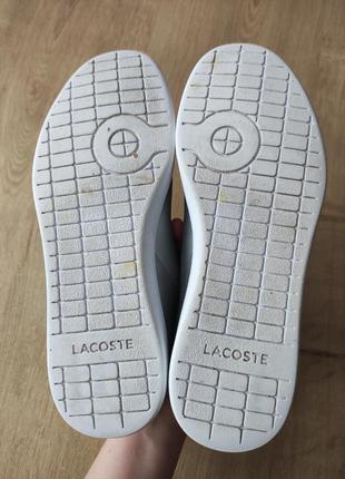 Стильные женские кеды lacoste, оригинал, р.38.7 фото