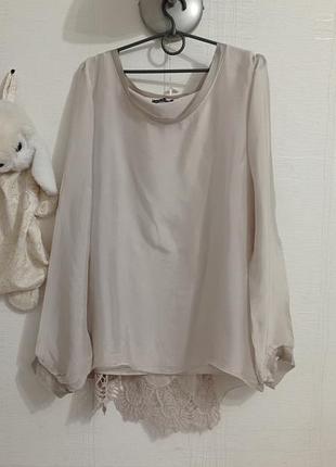 Блуза. италия. шелк, вискоза.