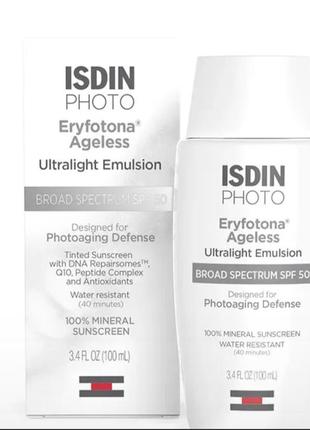 Эмульсия с тинтом isdin photo eryfotona ageless
ultralinght emulsion