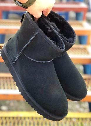 ❄️ugg mini classic black❄️угги мужские зимние с мехом6 фото