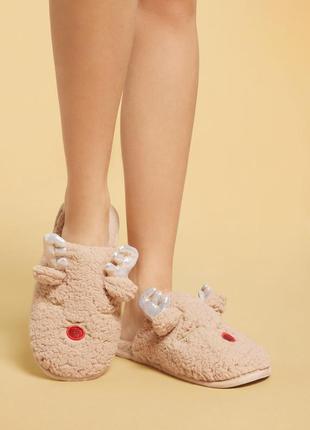 В наличии женские домашние тапочки из мягкой плюшевой ткани soft от calzedonia