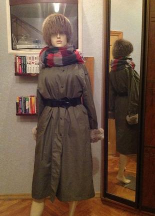 Утепленное, натуральное пальто бренда jean louis, р. 50-547 фото