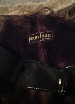 Утепленное, натуральное пальто бренда jean louis, р. 50-549 фото