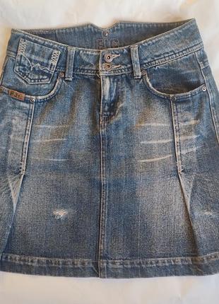Стильная юбка с потертостями и дырками - fjc