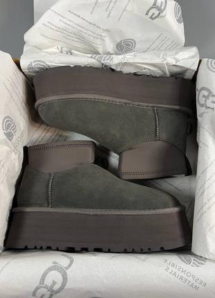 Угги ботинки дипп ugg dipper серые