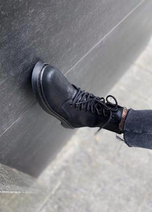 Dr. martens classic black (замш) черевики черевики8 фото