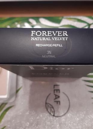 Dior forever natural velvet compact foundation (змінний блок) компактний тональний засіб
